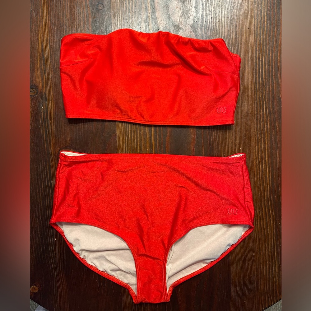 Albion Poppy Bandeau Bikini